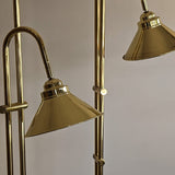 Modern Vintage Brass Adjustable Floor Lamp - Sold Individually