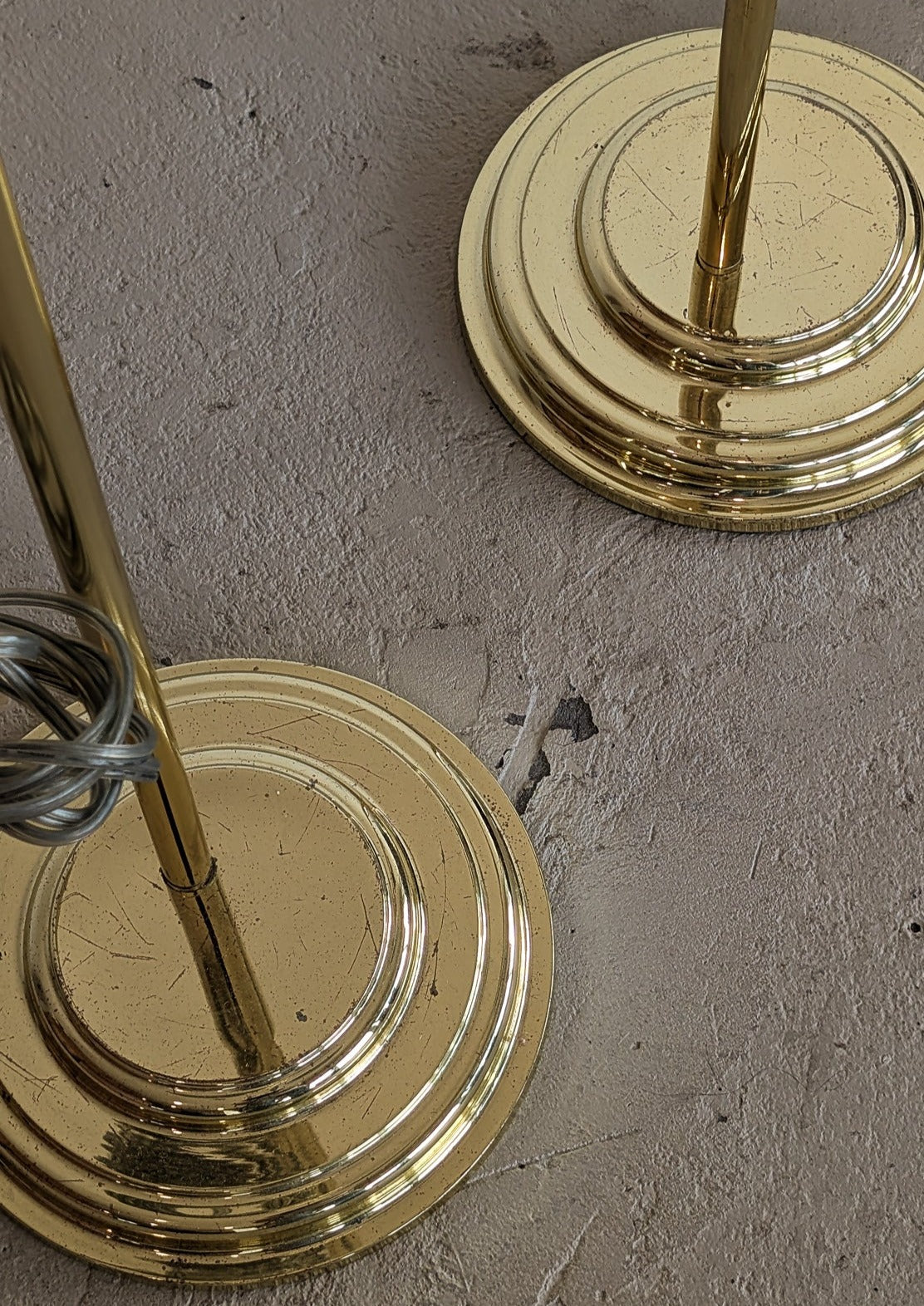 Modern Vintage Brass Adjustable Floor Lamp - Sold Individually