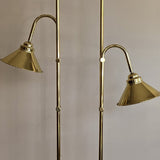 Modern Vintage Brass Adjustable Floor Lamp - Sold Individually