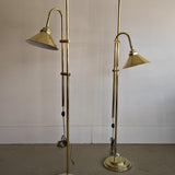Modern Vintage Brass Adjustable Floor Lamp - Sold Individually