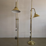 Modern Vintage Brass Adjustable Floor Lamp - Sold Individually
