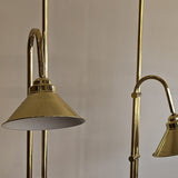 Modern Vintage Brass Adjustable Floor Lamp - Sold Individually
