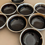 Vintage Pfaltzgraff Brown and White Drip Glaze Bowls - Sold in Sets of 2