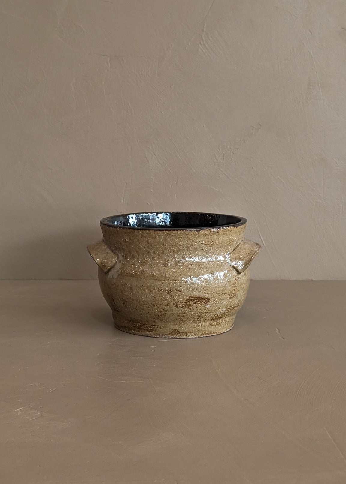 Handmade Handled Neutral Bowl/Vase