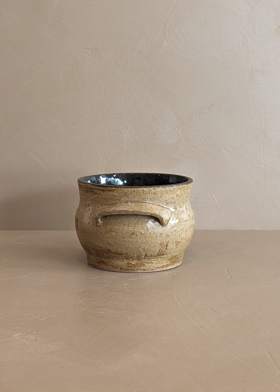 Handmade Handled Neutral Bowl/Vase