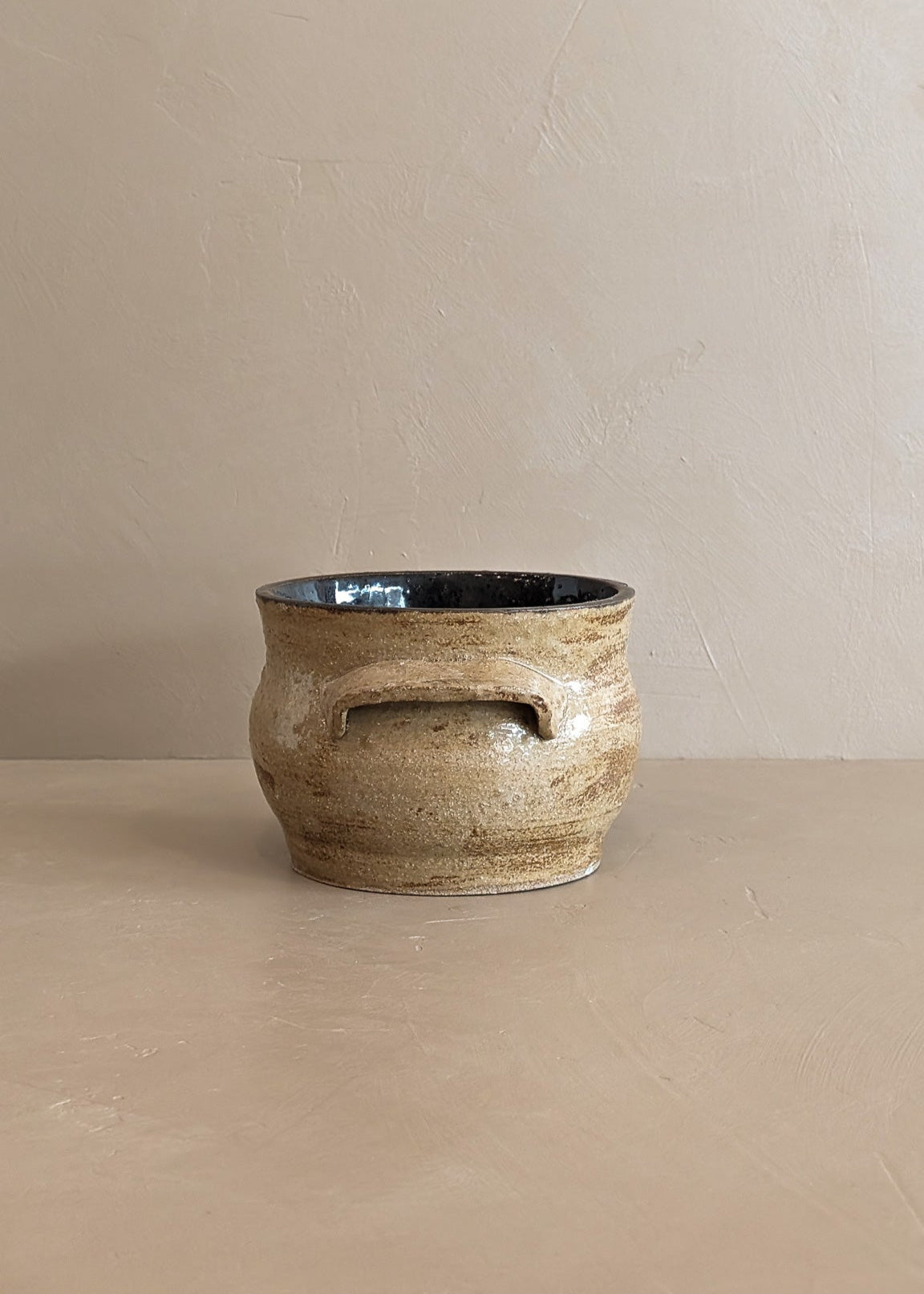 Handmade Handled Neutral Bowl/Vase