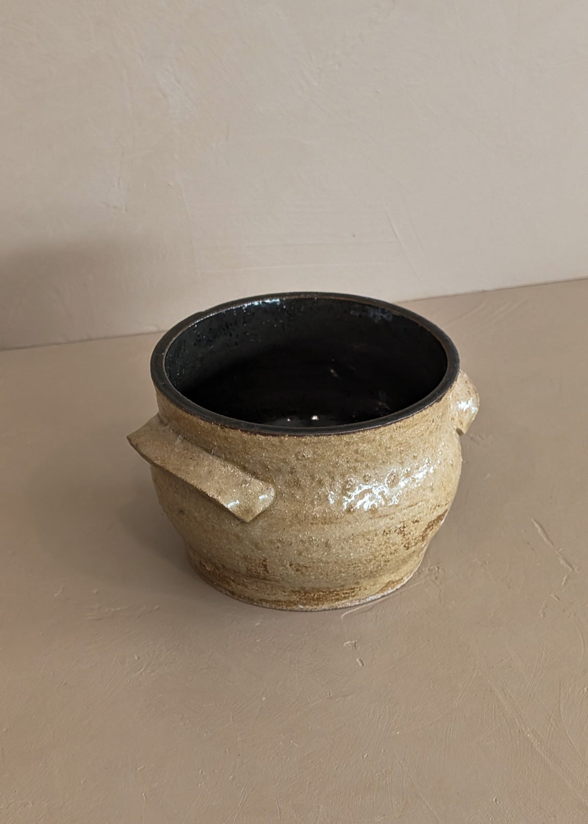 Handmade Handled Neutral Bowl/Vase