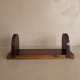 Vintage Arts and Crafts-Style Wooden Tabletop Bookshelf