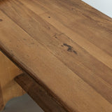 Vintage European-Style Handmade Wavy Maple Side Table