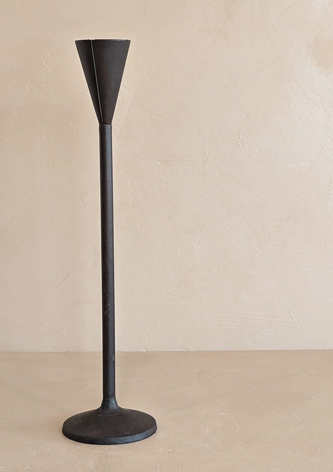 Midcentury-Style Metal Candlestick