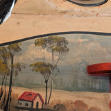 Vintage Hand-painted Scandinavian-Style Rocking Horse with Real Horse Hair #1