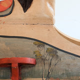 Vintage Hand-painted Scandinavian-Style Rocking Horse with Real Horse Hair #1
