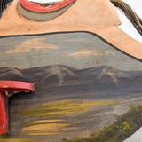 Vintage Hand-painted Scandinavian-Style Rocking Horse with Real Horse Hair #2