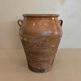 Antique French Clay Pot with Handles