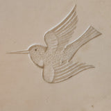 Antique French Marble Architectural Salvage with Carved Hummingbird Detail