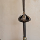 Signed Pair of Vintage Artisan-Made Galactic Lamps by D. Little