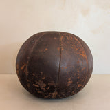 Large Vintage Leather Medicine Ball