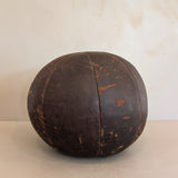 Large Vintage Leather Medicine Ball