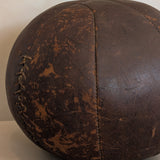 Large Vintage Leather Medicine Ball