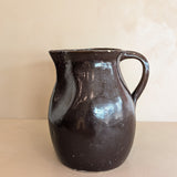 Extra Large Dark Brown Primitive Pitcher/Vase