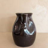 Extra Large Dark Brown Primitive Pitcher/Vase