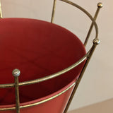 Midcentury Atomic Vitra Brass and Metal Umbrella Stand