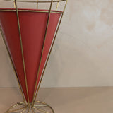 Midcentury Atomic Vitra Brass and Metal Umbrella Stand