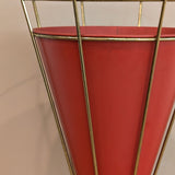 Midcentury Atomic Vitra Brass and Metal Umbrella Stand