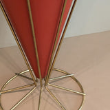 Midcentury Atomic Vitra Brass and Metal Umbrella Stand