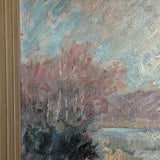 Signed and Framed 1935 Danish Impressionist Landscape Oil Painting