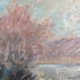 Signed and Framed 1935 Danish Impressionist Landscape Oil Painting