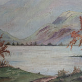 Large Framed Vintage Original Impressionist Landscape with Sheep Painting