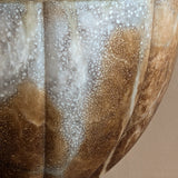 Unique Large Vintage Blue and Brown Alabaster Table Lamp
