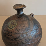 Unsigned Organic Form Studio Pottery Handled Vase