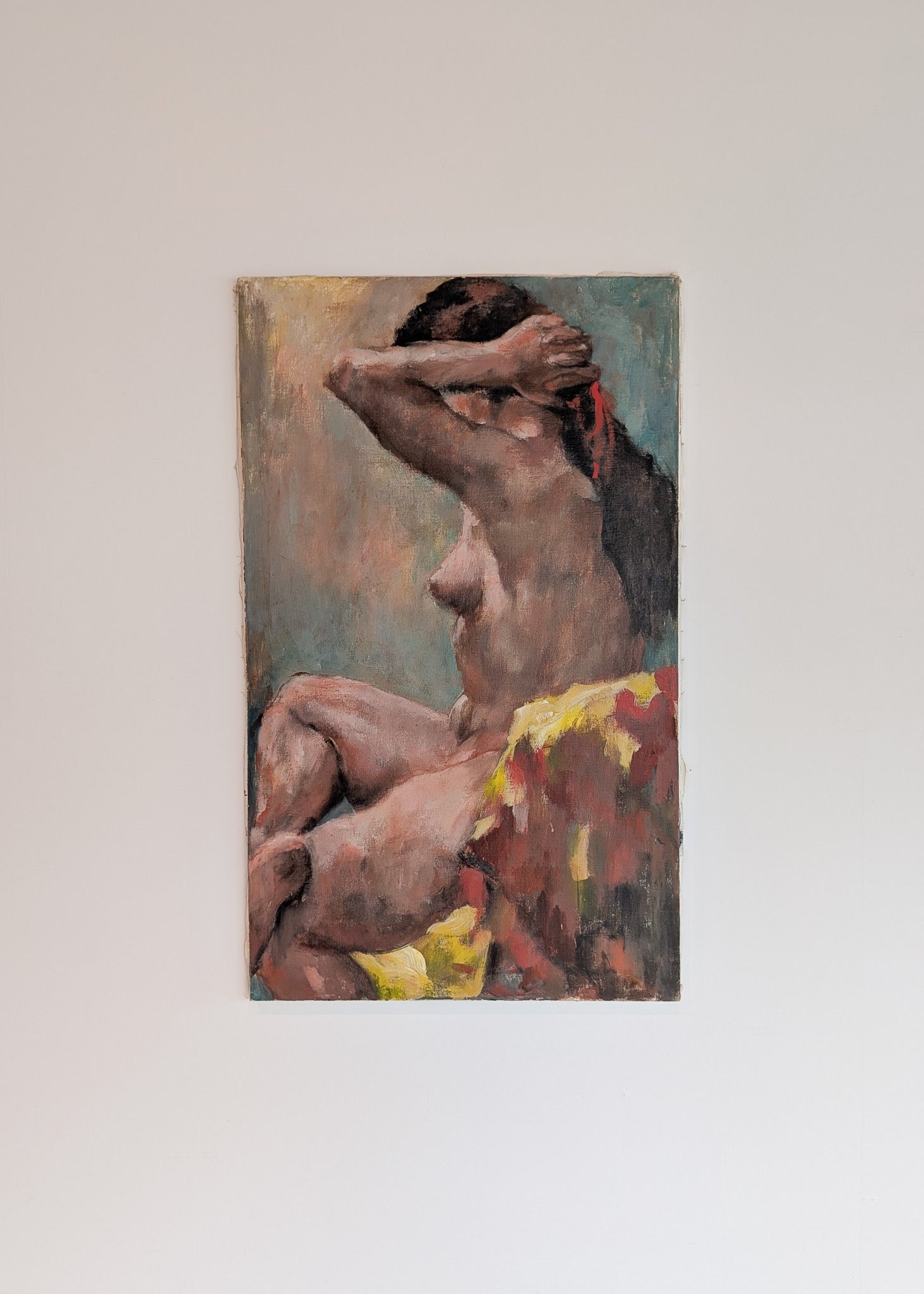 Large Colorful Nude Impressionist Painting by Thelma Thal