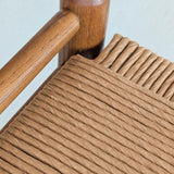 Danish-Style Paper Cord and Wood Stool #1