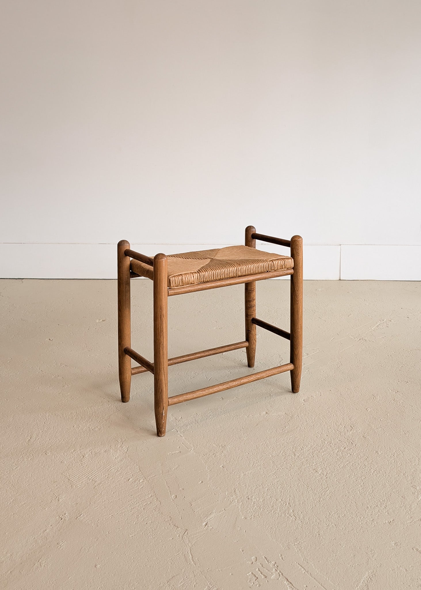 Danish-Style Paper Cord and Wood Stool #2