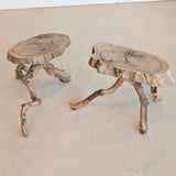 Unique Midcentury French Brutalist Grape Vine Stool - Sold Individually