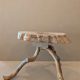 Unique Midcentury French Brutalist Grape Vine Stool - Sold Individually