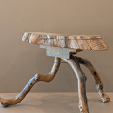 Unique Midcentury French Brutalist Grape Vine Stool - Sold Individually