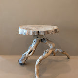 Unique Midcentury French Brutalist Grape Vine Stool - Sold Individually