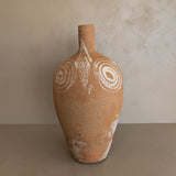 Vintage Turkish Olive Oil Jug with Freeform Motifs #7 - 16-3/4" Height