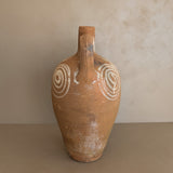 Vintage Turkish Olive Oil Jug with Freeform Motifs #7 - 16-3/4" Height