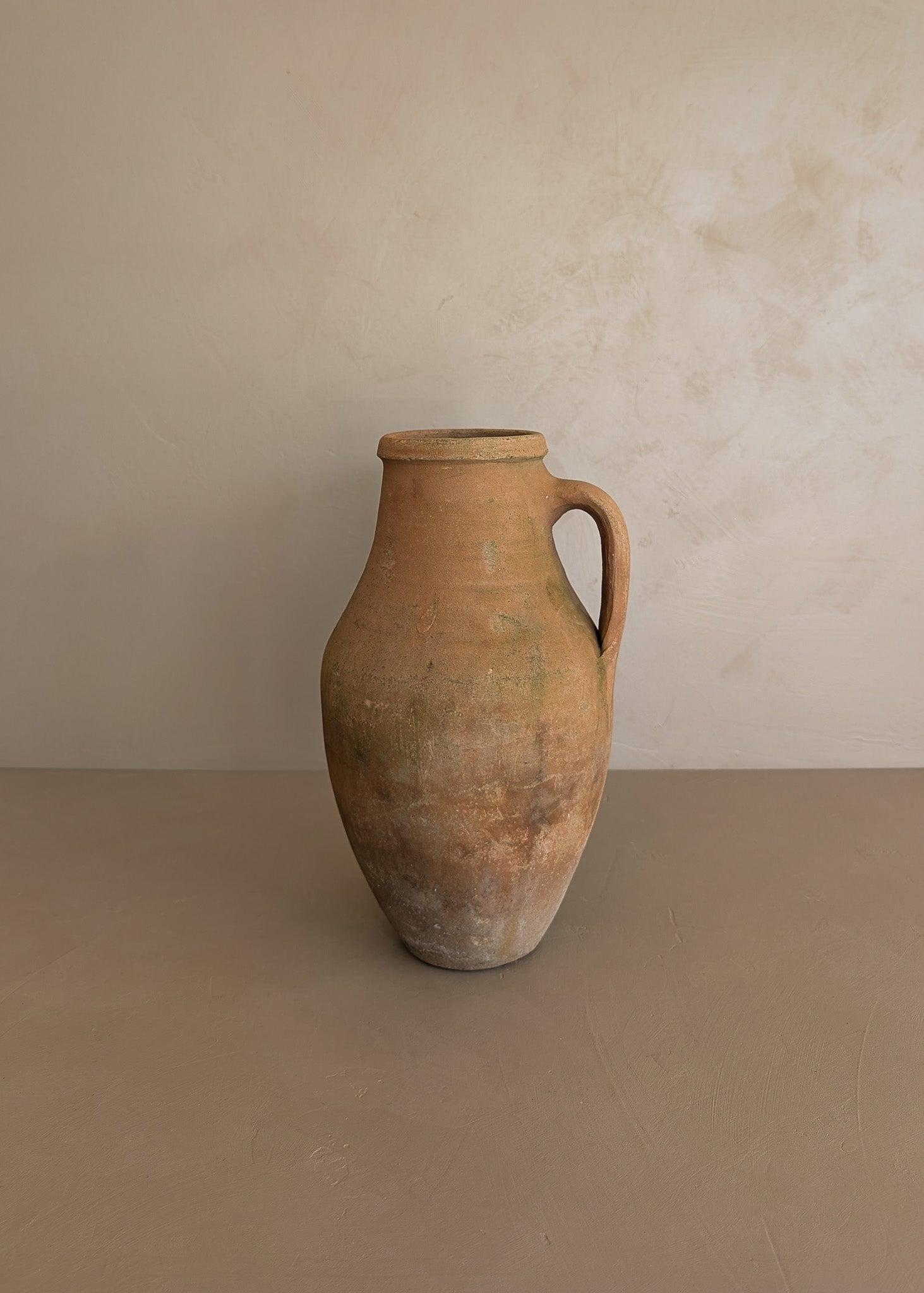 Vintage Turkish Olive Oil Jug #17 - 12-1/4" Height