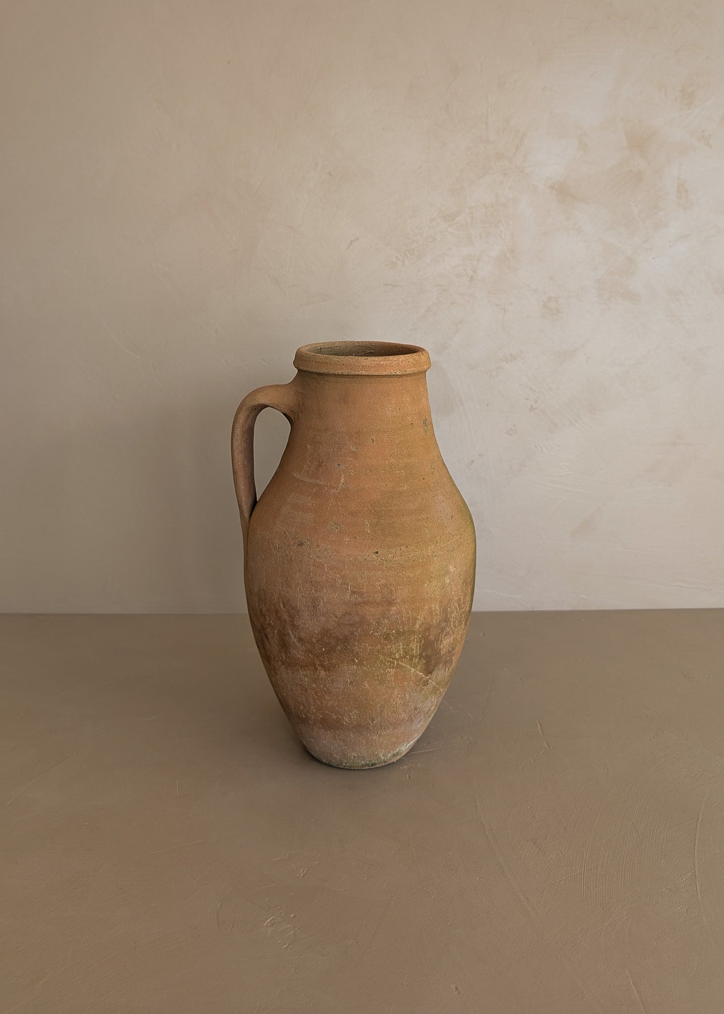 Vintage Turkish Olive Oil Jug #17 - 12-1/4" Height