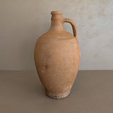Vintage Turkish Olive Oil Jug with Subtle Freeform Motifs #18 - 13-3/4" Height