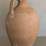 Vintage Turkish Olive Oil Jug with Subtle Freeform Motifs #18 - 13-3/4" Height
