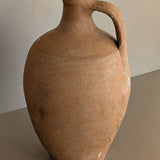 Vintage Turkish Olive Oil Jug with Subtle Freeform Motifs #18 - 13-3/4" Height