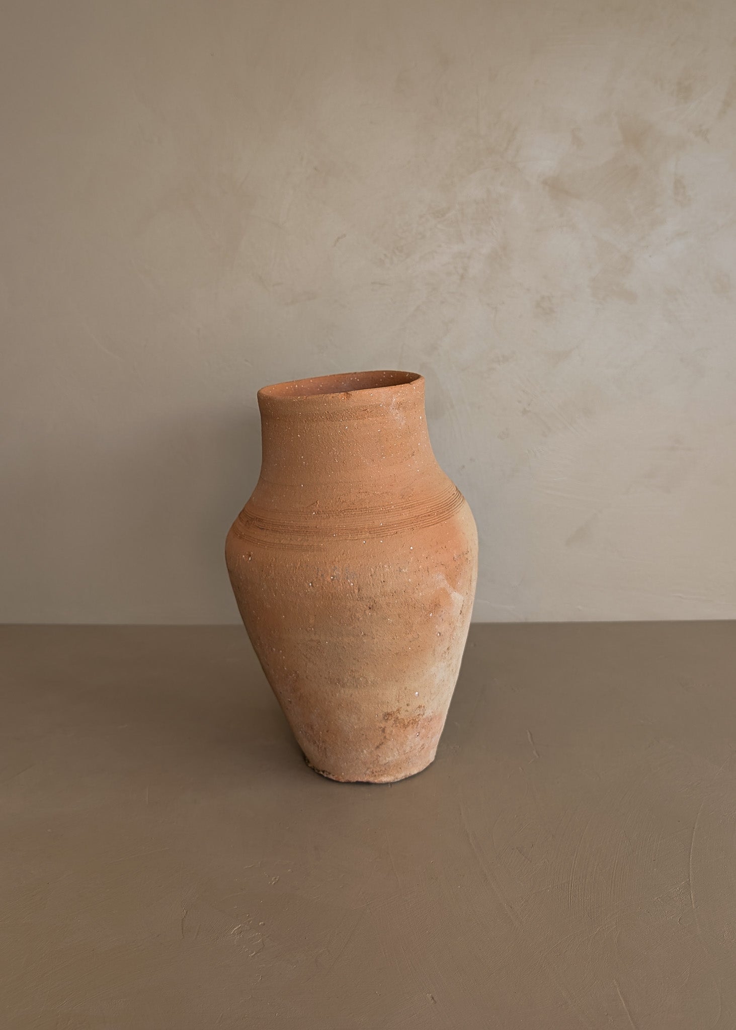 Vintage Turkish Olive Oil Jug #19 - 11" Height