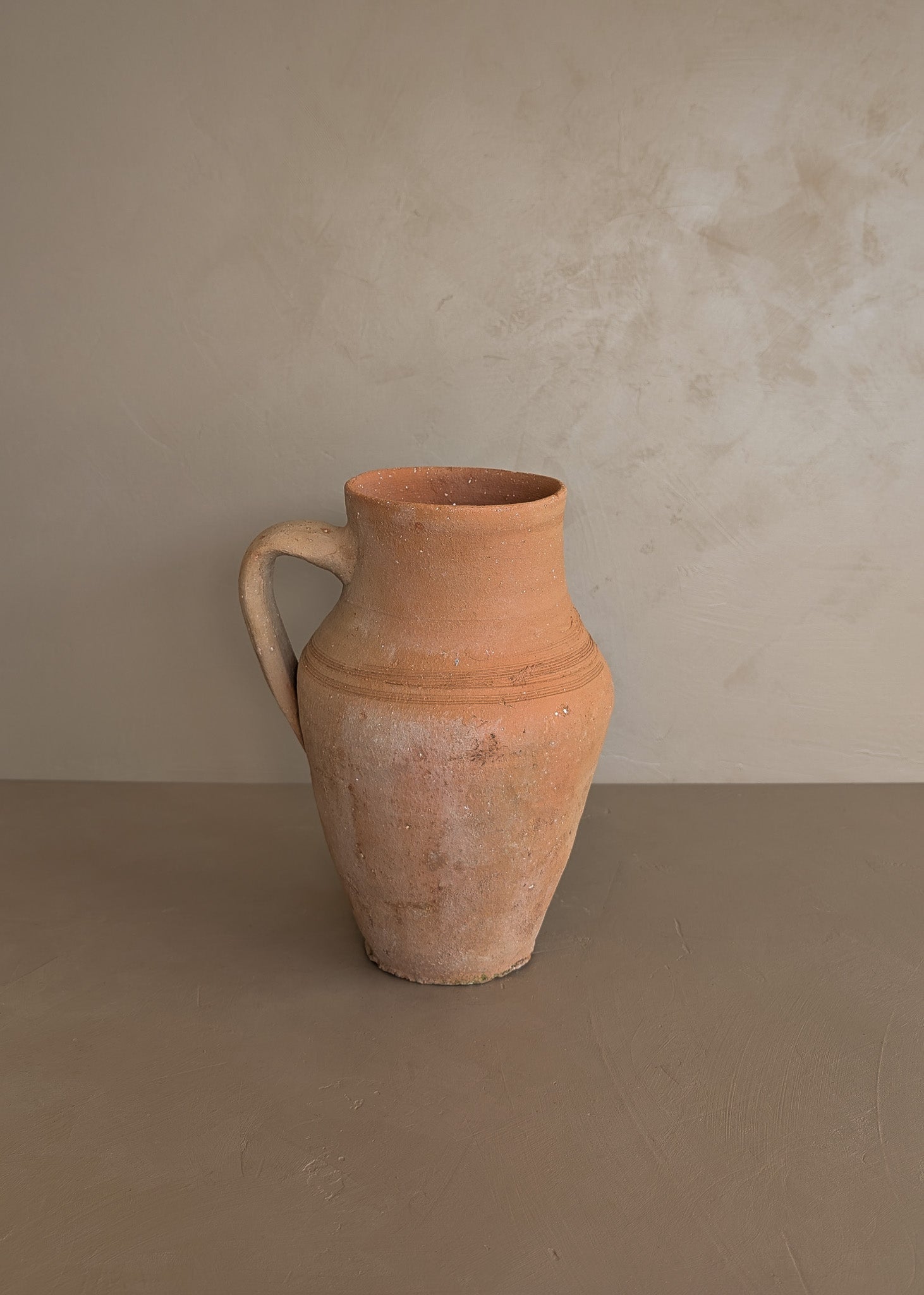 Vintage Turkish Olive Oil Jug #19 - 11" Height
